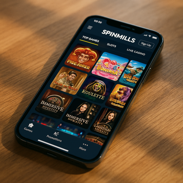 Spinmills Casino - Mobile Platform Experience